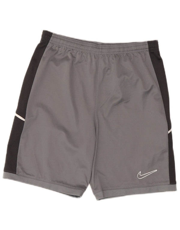 Pantaloncini sportivi Nike da ragazzo Dri Fit 13-14 anni XL grigio blocco colore