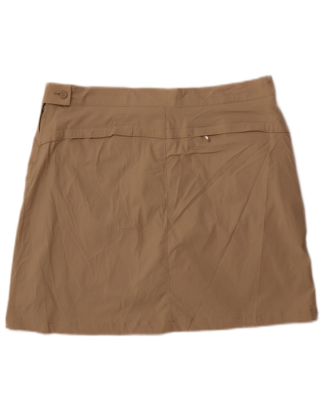 Gonna corta da donna Eddie Bauer US 8 nylon beige medio