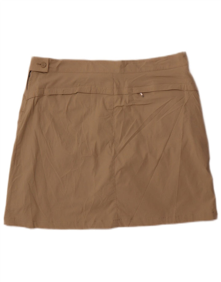 Gonna corta da donna Eddie Bauer US 8 nylon beige medio