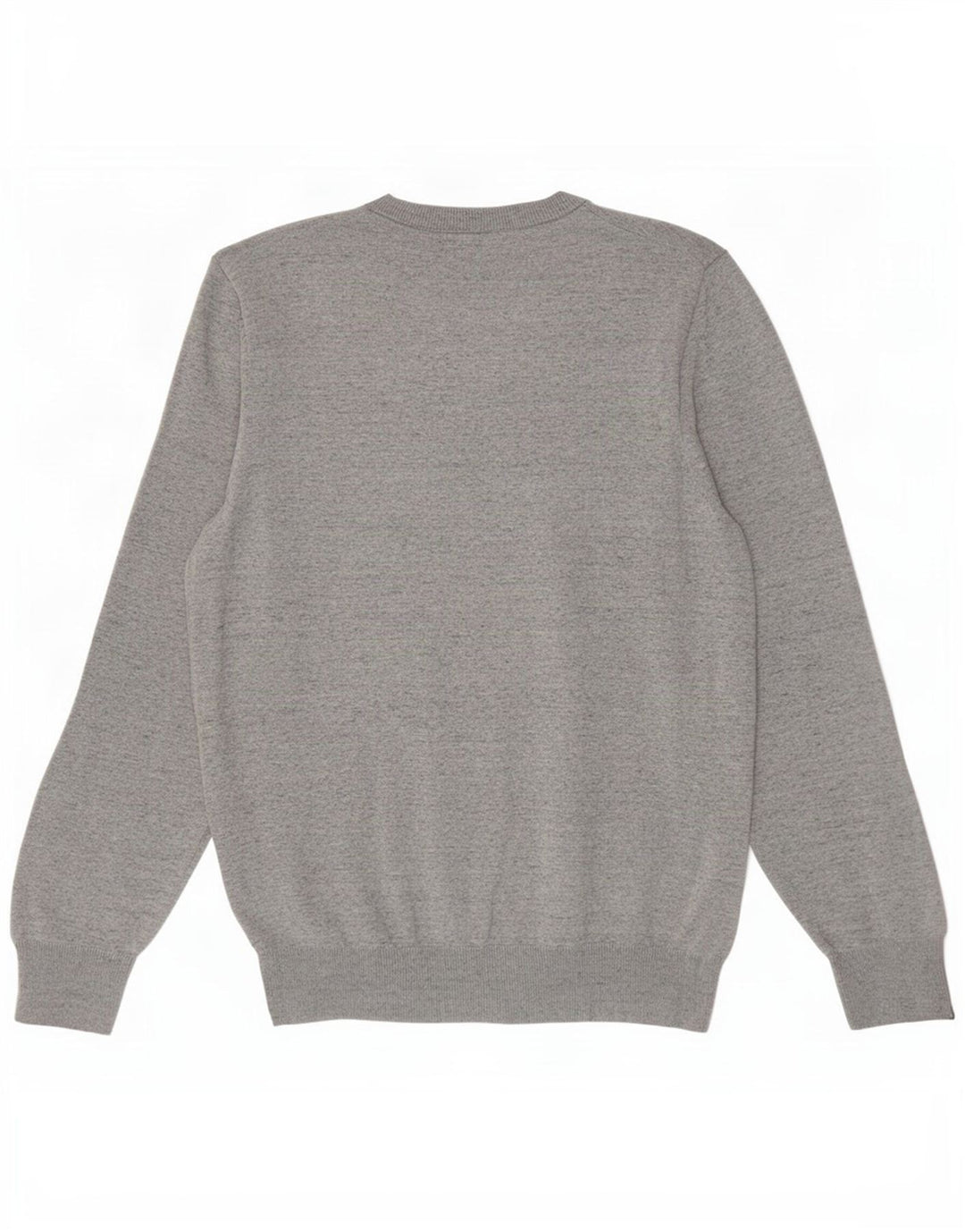 Maglione maglione girocollo da uomo Marks & Spencer grande cotone chiazzato grigio