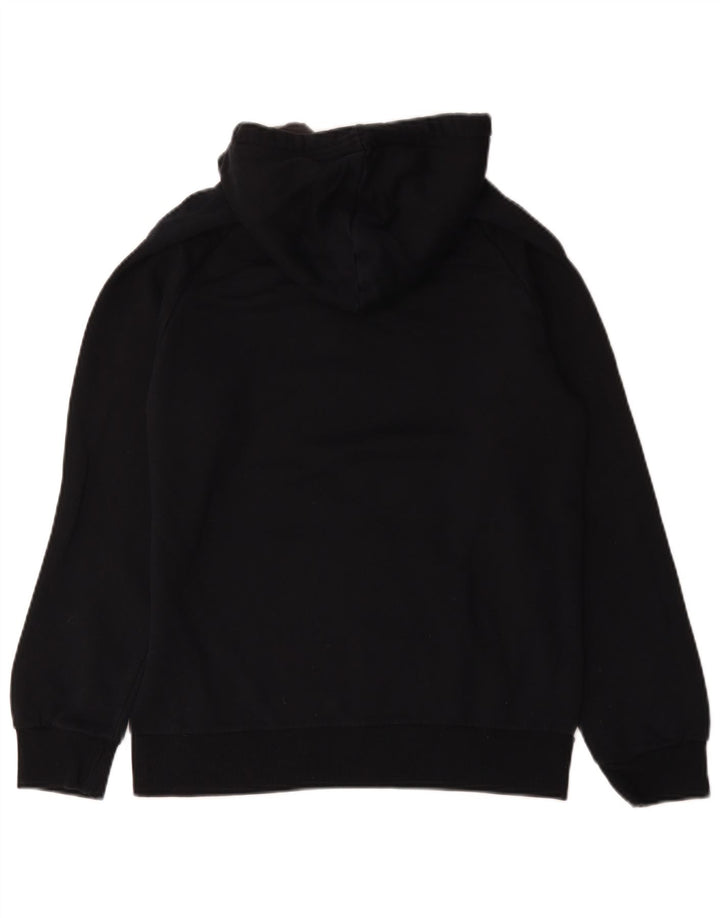 Felpa con cappuccio grafica da uomo Adidas, cotone medio nero