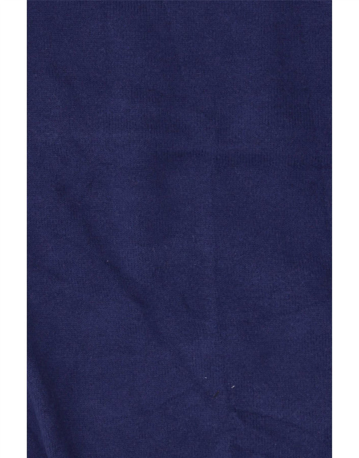 Maglione maglione girocollo da uomo Massimo Dutti in cotone blu medio