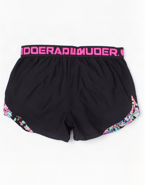 Pantaloncini sportivi Under Armour per ragazze, vestibilità ampia, 13-14 anni, XL, mimetici neri