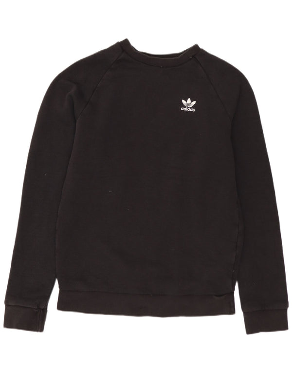 Felpa ADIDAS da uomo maglione XS cotone nero