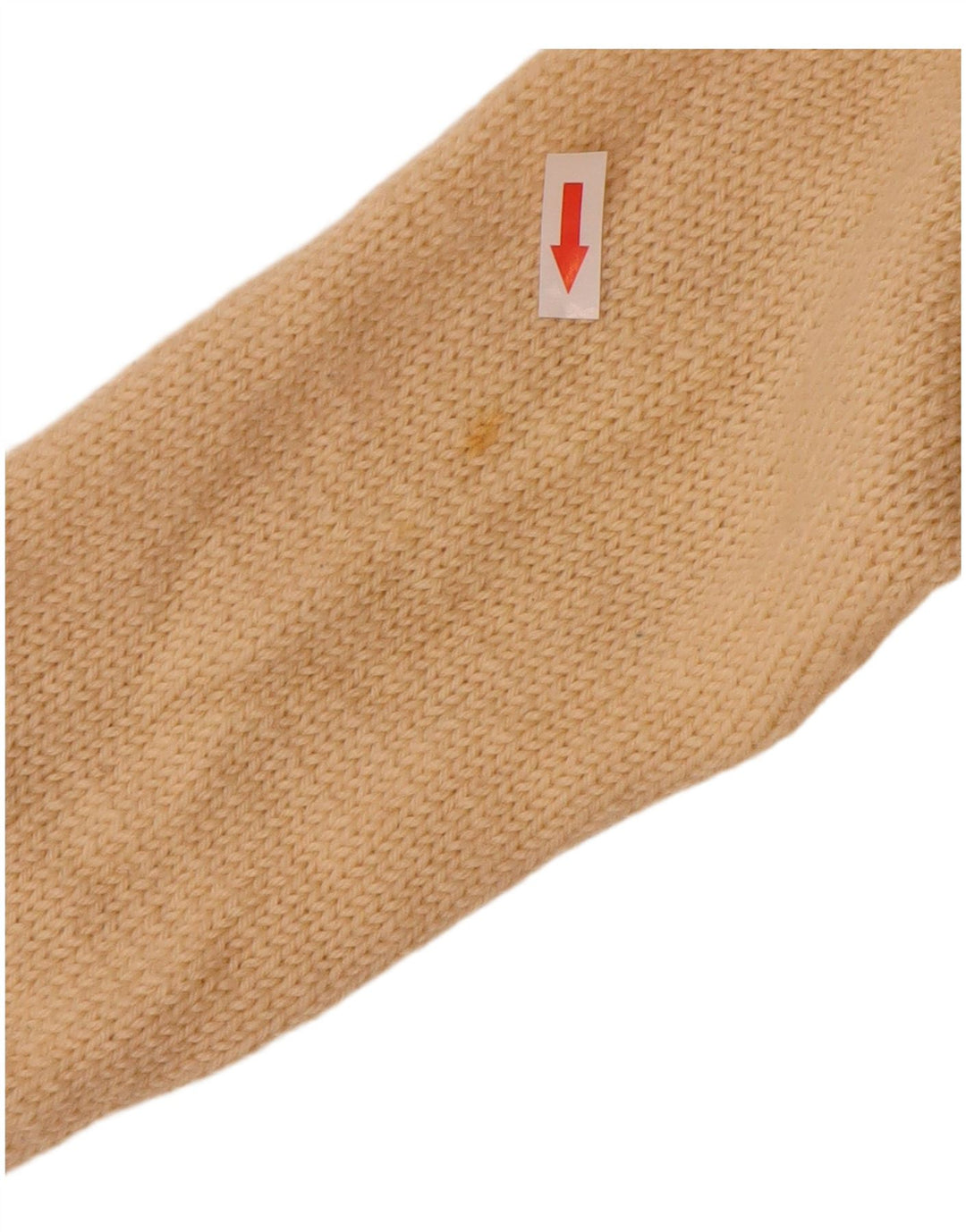 Maglione vintage da uomo con scollo a V beige medio