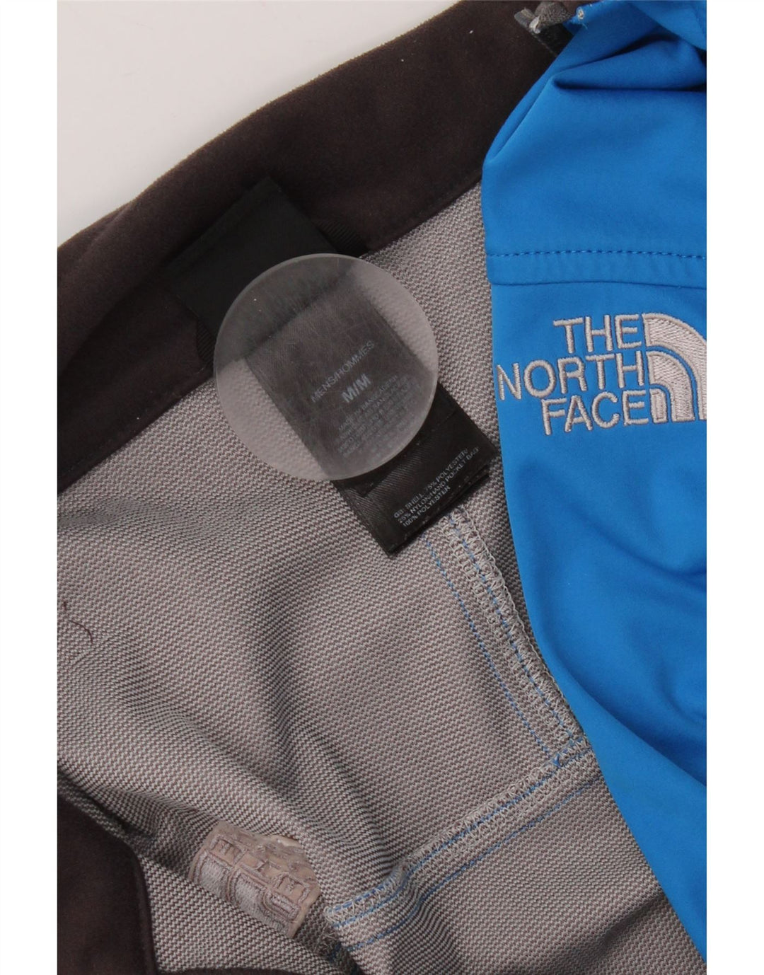 Giacca da tuta da uomo The North Face in poliestere color block blu medio