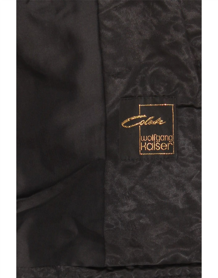 Giubbotto bomber da donna Colette Wolfgang Kaiser UK 10 piccolo in viscosa nera