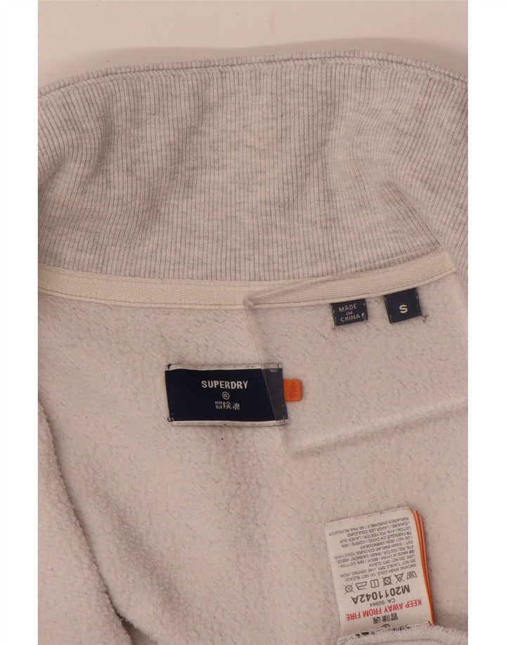 Giacca da ginnastica da uomo Superdry piccola in cotone grigio