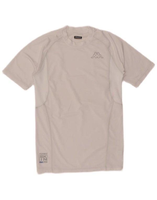 T-shirt uomo Kappa Top Small bianca in poliestere