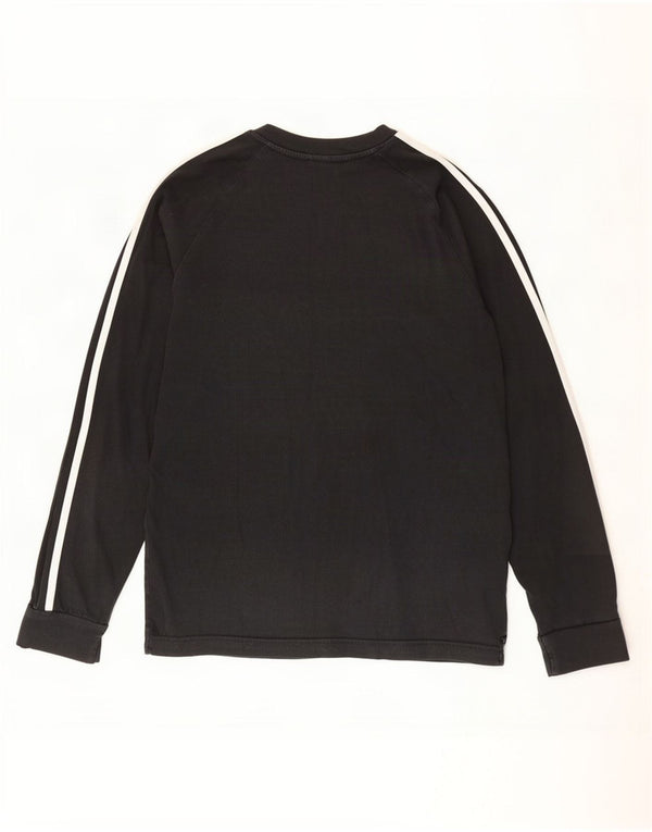 Adidas Mens Top Long Sleeve Small Black Cotton