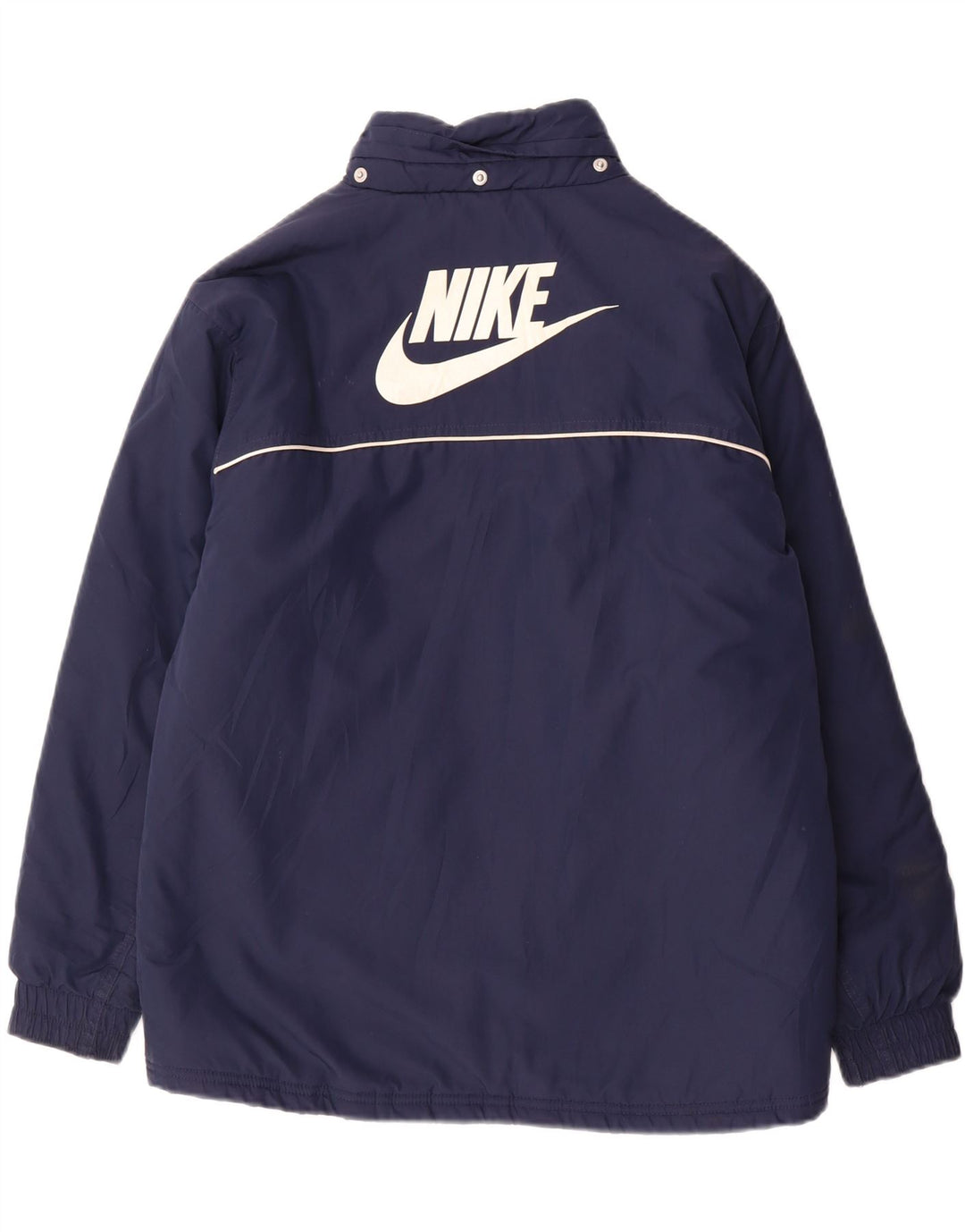 Giacca imbottita con grafica Nike da ragazzo 12-13 anni Large in poliestere blu navy