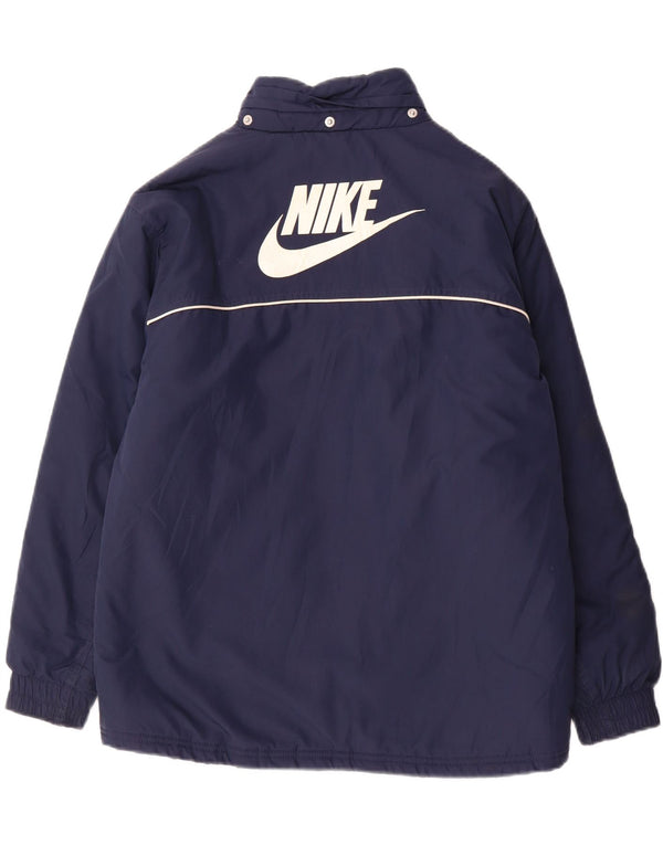 Giacca imbottita con grafica Nike da ragazzo 12-13 anni Large in poliestere blu navy