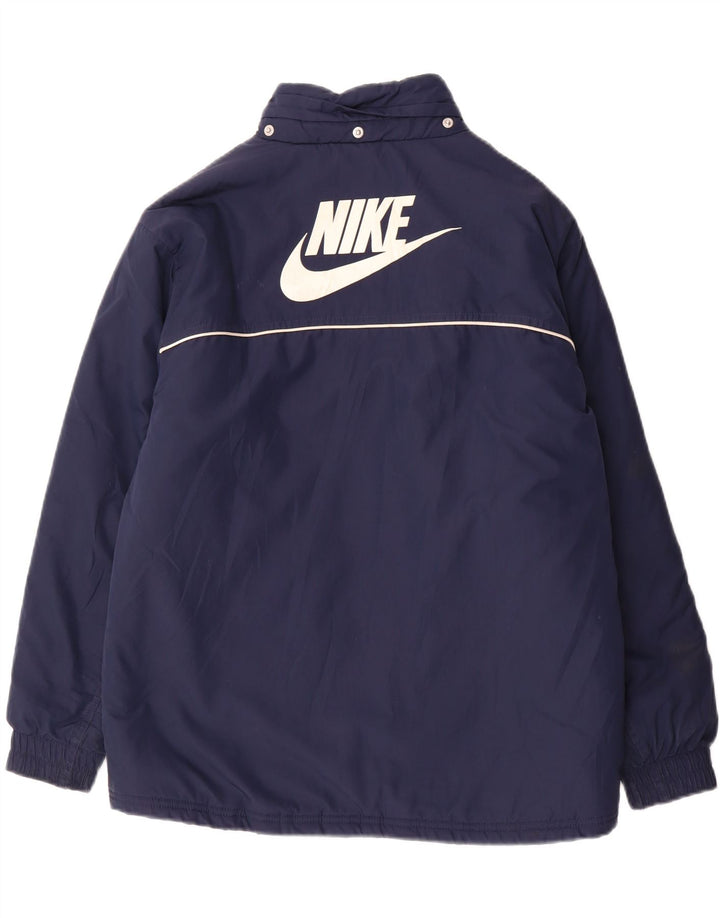 Giacca imbottita con grafica Nike da ragazzo 12-13 anni Large in poliestere blu navy