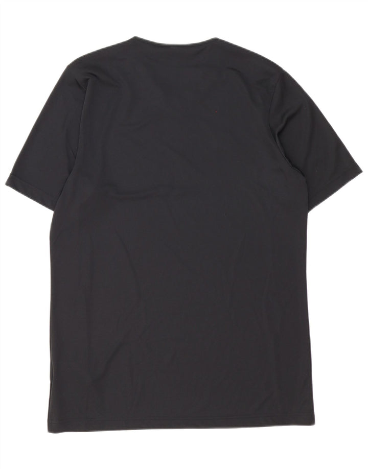 Maglietta Adidas Aeroready da uomo, grande, in poliestere nero
