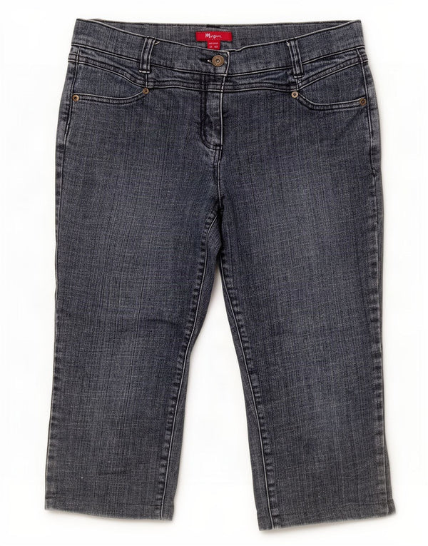 Pantaloncini di jeans Bermuda da donna Monsoon UK 12 Medium W30 Cotone blu