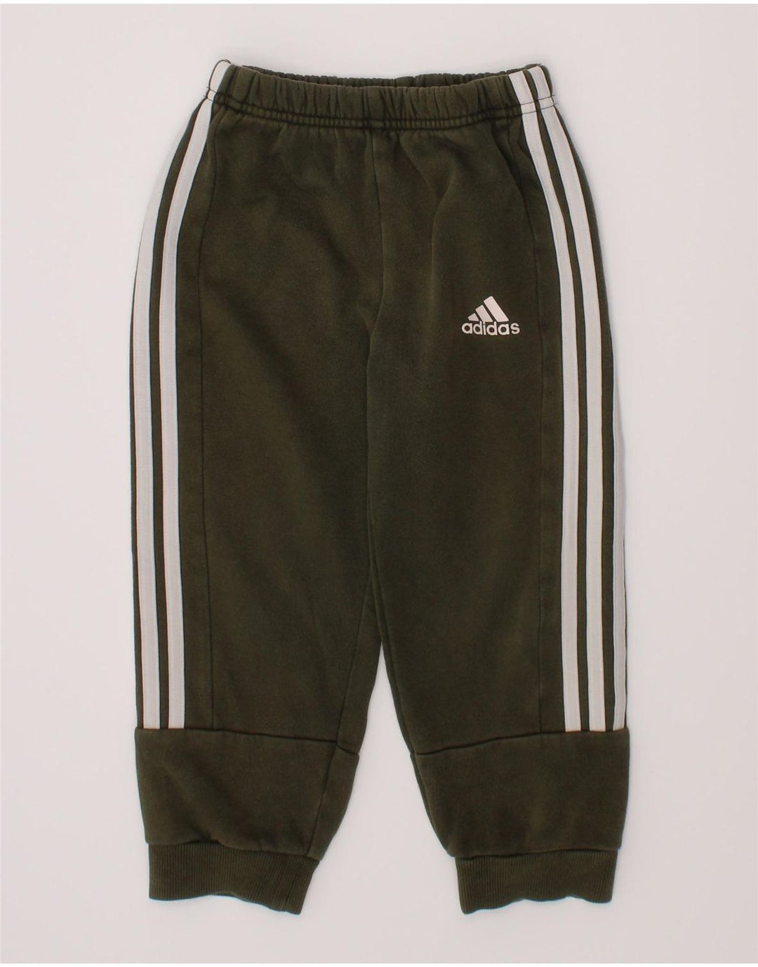Pantaloni della tuta da ragazzo ADIDAS Joggers 2-3 anni in cotone kaki