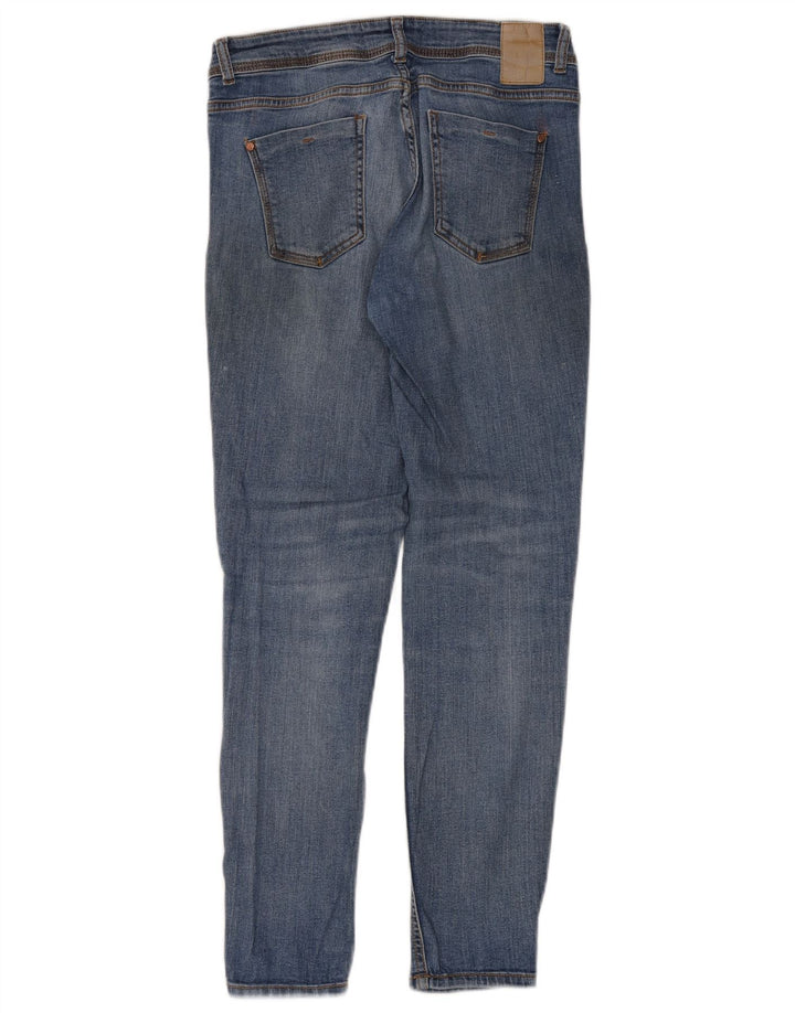 Jeans slim da donna ZARA EU 38 piccoli W28 L30 blu
