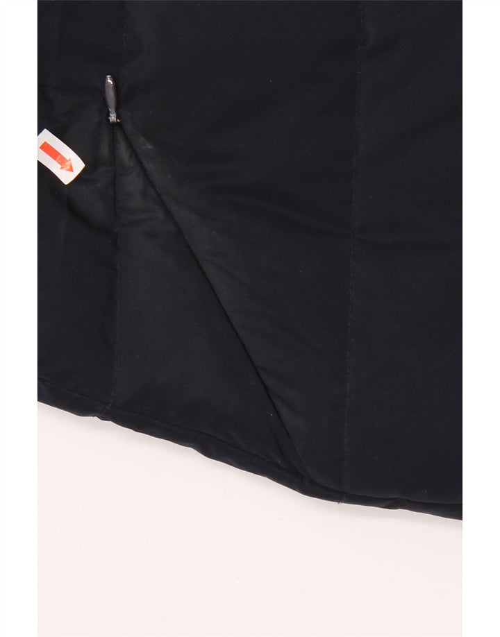 Cappotto imbottito con cappuccio per bambina Armani Junior 13-14 anni in poliestere blu navy