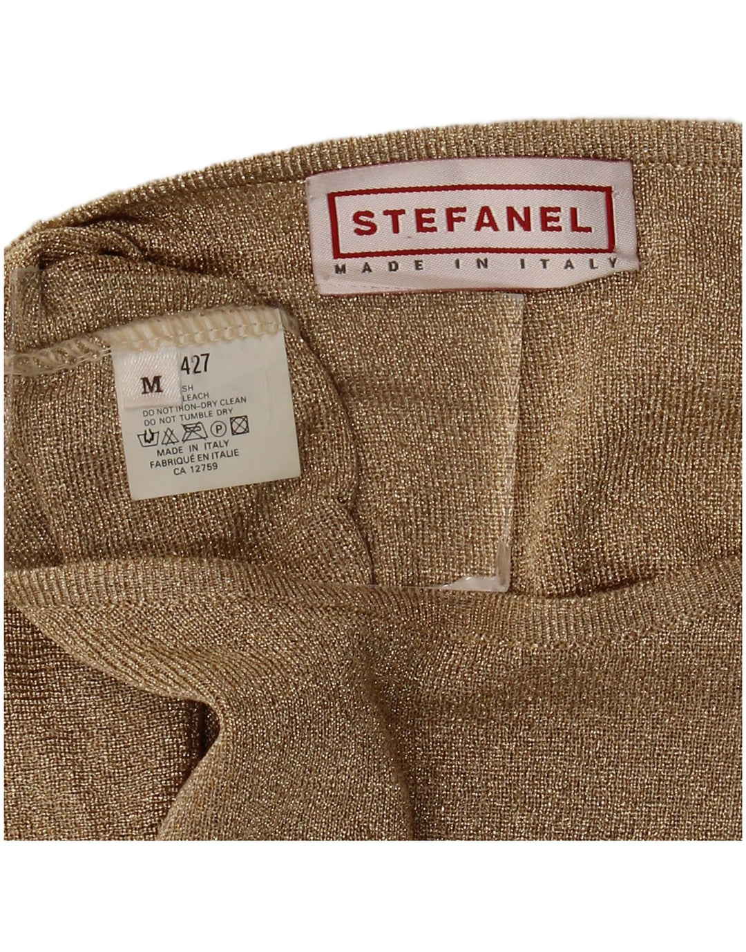 Stefanel Maglia oversize da donna a maniche lunghe UK 14 Cupro dorato medio