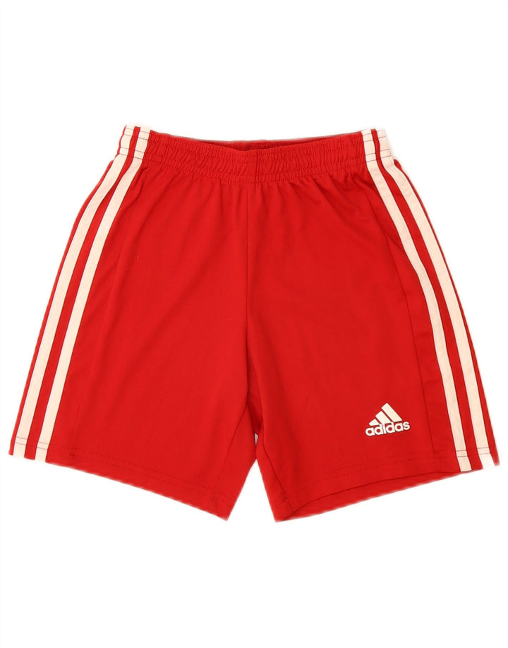 Pantaloncini sportivi ADIDAS Aeroready da bambino 9-10 anni in poliestere rosso