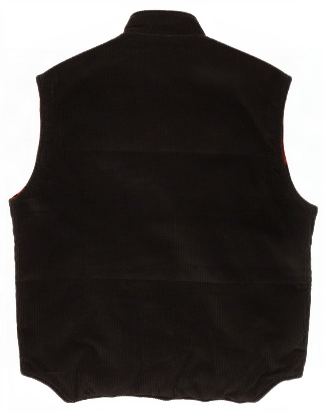 Gilet in velluto a coste reversibile da uomo Woolrich UK 38 lana nera media