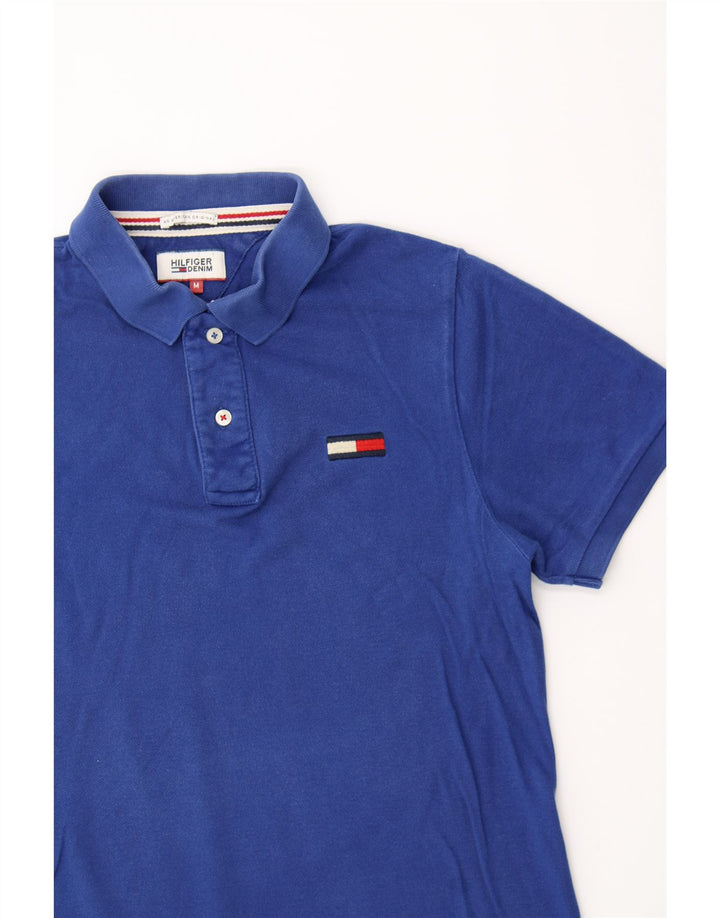TOMMY HILFIGER Mens Polo Shirt Medium Navy Blue Cotton Vintage Tommy Hilfiger and Second-Hand Tommy Hilfiger from Messina Hembry 