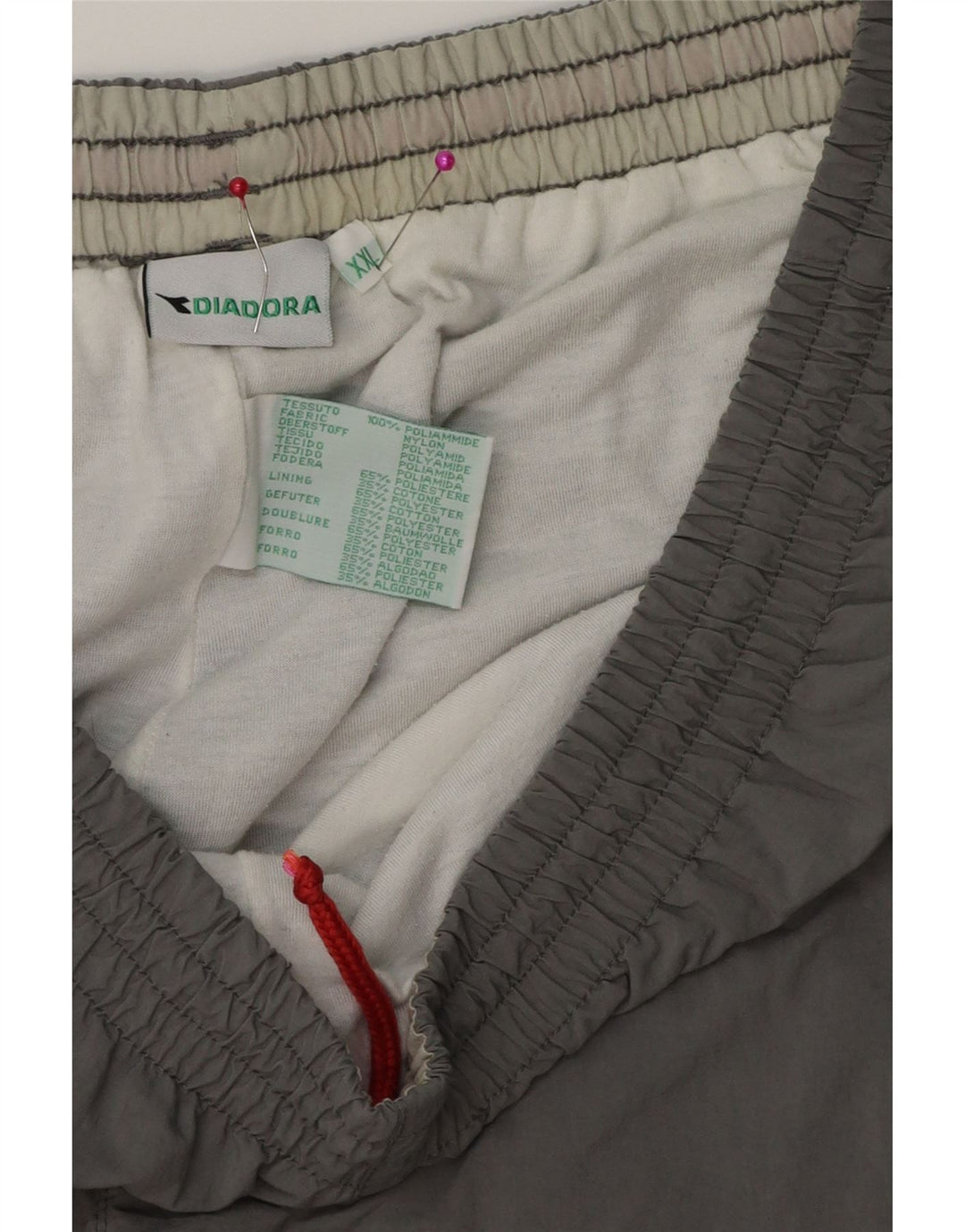 Pantaloni Tuta Uomo DIADORA 2XL Poliestere Grigio