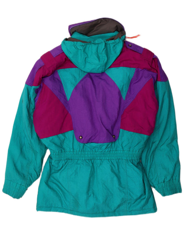 Giacca da sci con cappuccio da uomo COULOIR UK 42 XL Nylon colorato a blocchi di colore