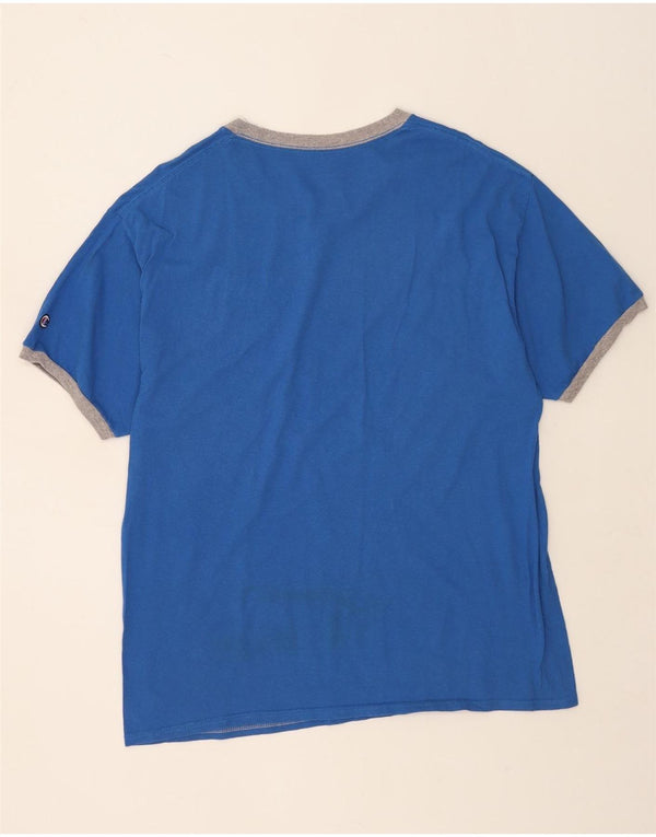 T-shirt da uomo Champion Top XL Blu Colourblock