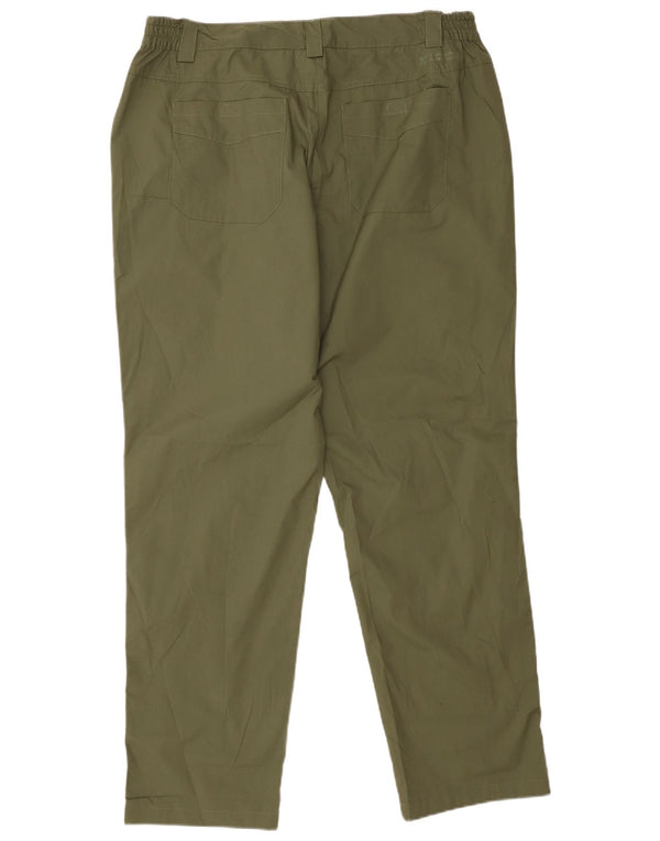 Pantaloni chino dritti da donna Mountain Warehouse UK 18 XL W36 L31 Verde