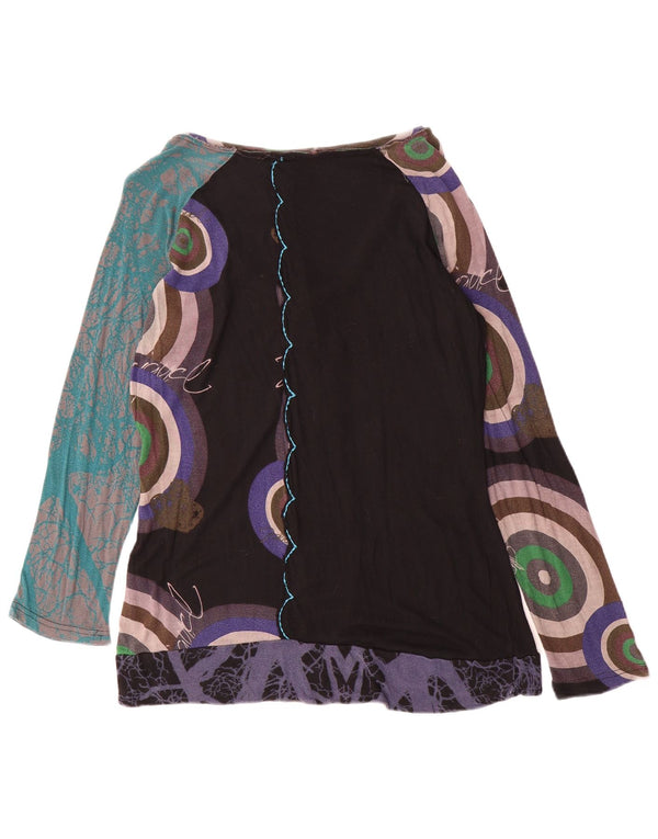 Desigual Womens Abstract Pattern Tunica Top UK 18 XL Viscosa multicolore