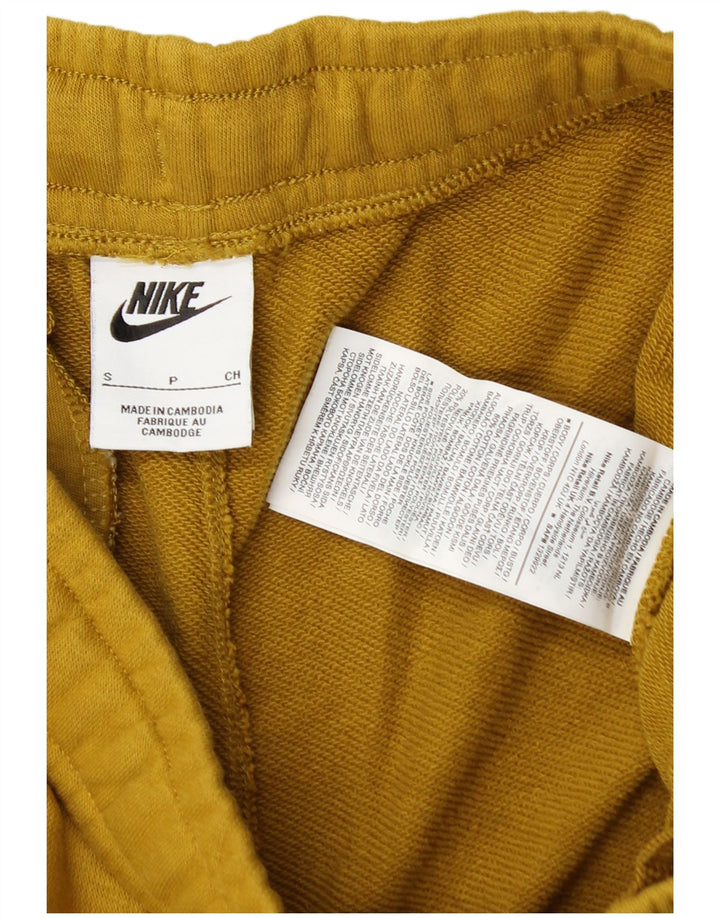 Pantaloni da tuta da uomo Nike Joggers piccoli in cotone giallo