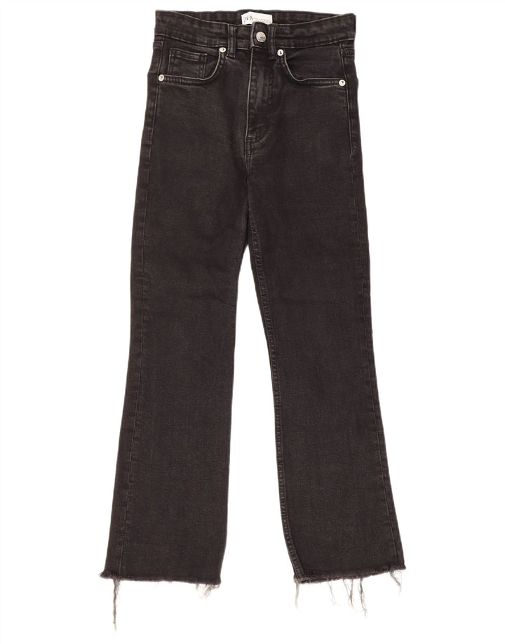 Jeans Bootcut da donna Zara EU 36 XS W26 L25 Nero