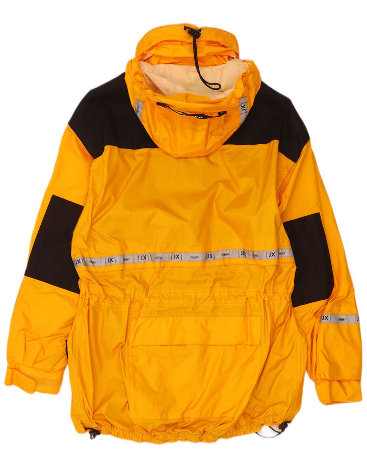 Giacca antipioggia con cappuccio da uomo J Jeantex UK 36 Small Giallo Colourblock in poliammide