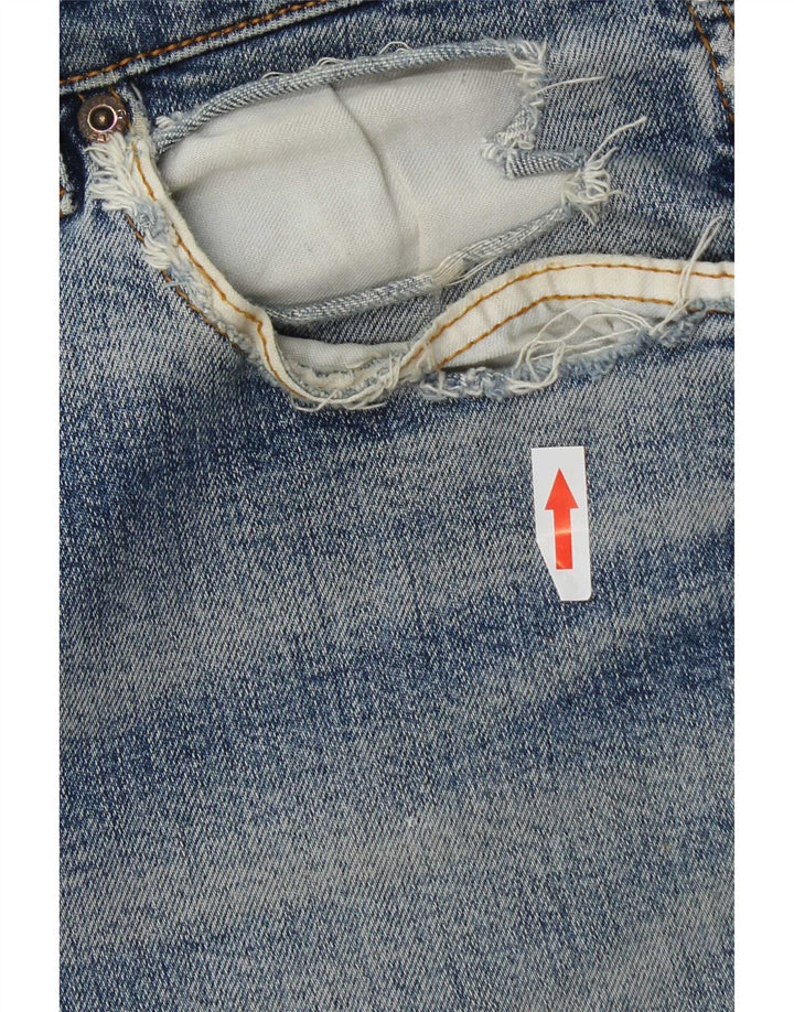 Jeans dritti Wrangler da uomo Texas invecchiati W34 L32 cotone blu