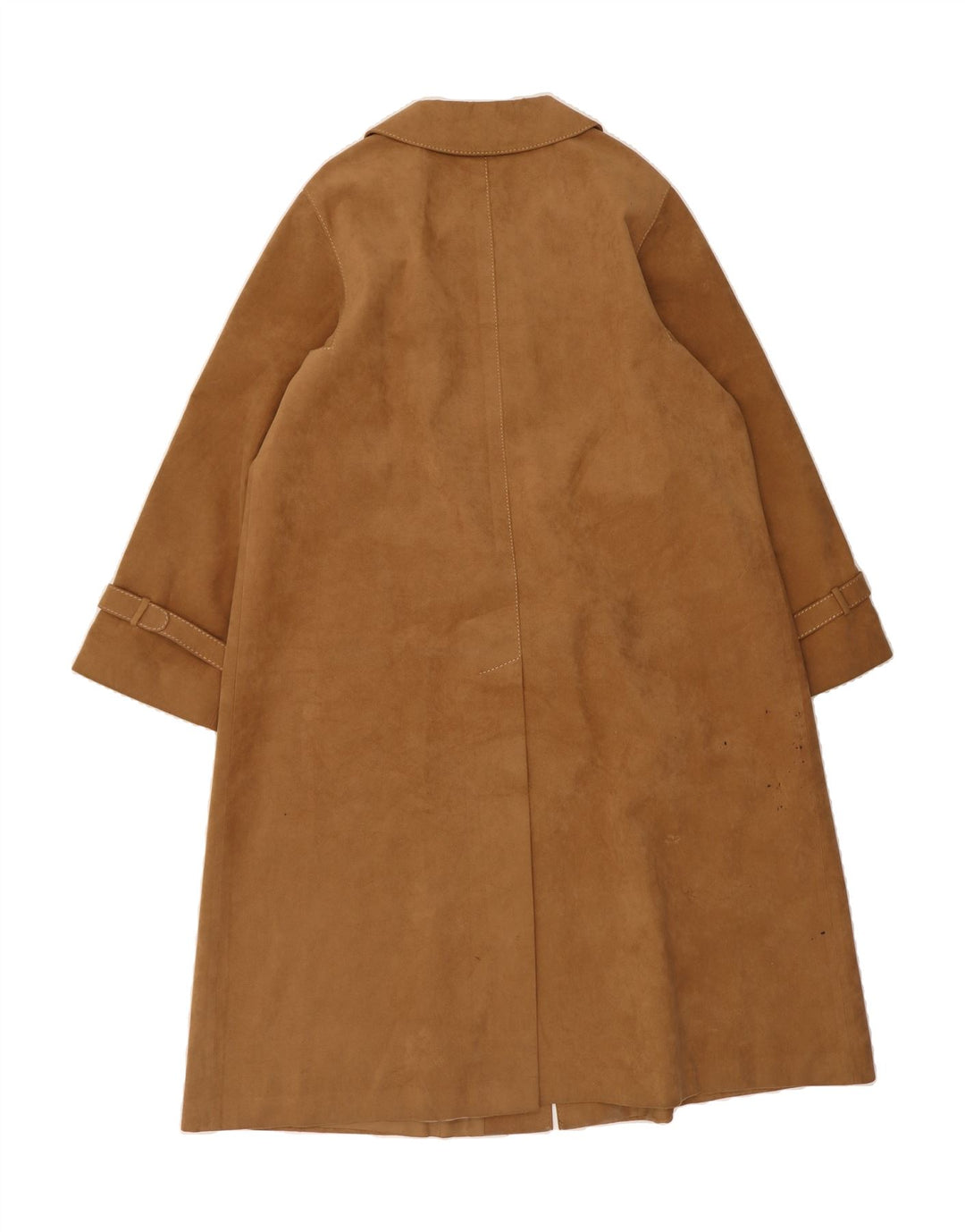 VINTAGE Womens Overcoat UK 20 2XL Brown Polyester Vintage Vintage and Second-Hand Vintage from Messina Hembry 