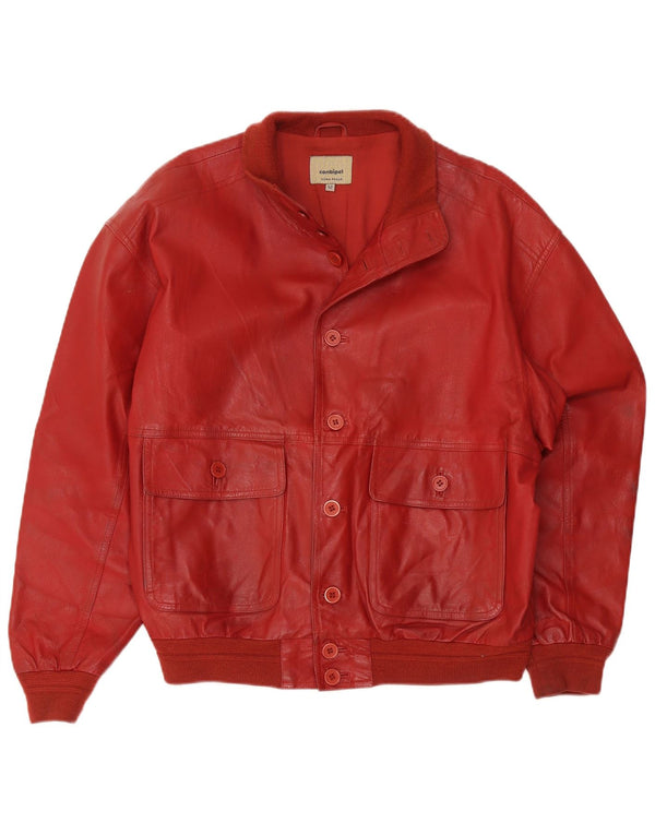 Giacca Pelle Uomo Conbipel IT 52 Large Pelle Rossa