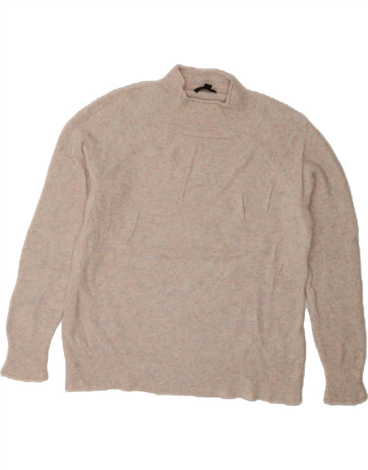 J. CREW Womens Turtle Neck Jumper Sweater UK 14 Medium Pink Flecked Vintage J. Crew and Second-Hand J. Crew from Messina Hembry 