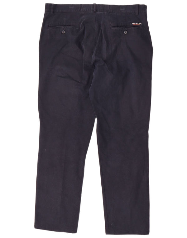 Pantaloni chino dritti da uomo NAVIGARE IT 54 2XL W36 L31 Blu Navy Cotone