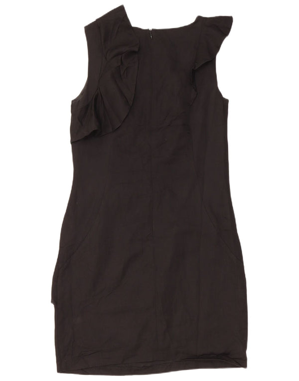 Abito tubino senza maniche da donna Oasis UK 10 piccolo in viscosa nera
