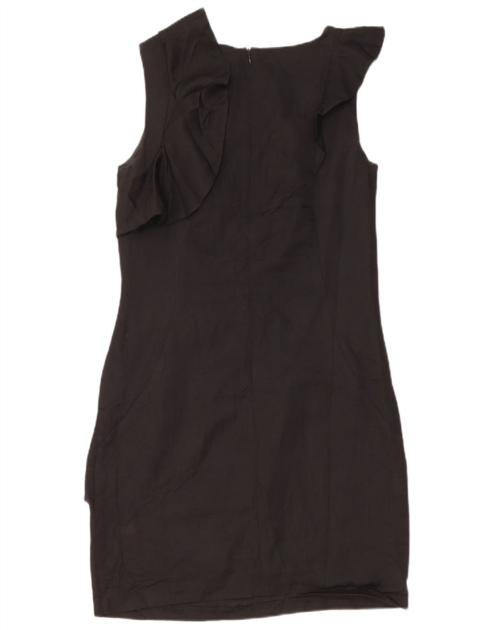 Abito tubino senza maniche da donna Oasis UK 10 piccolo in viscosa nera