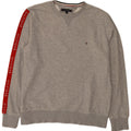 Felpa grafica da uomo Tommy Hilfiger Maglione grigio medio color block