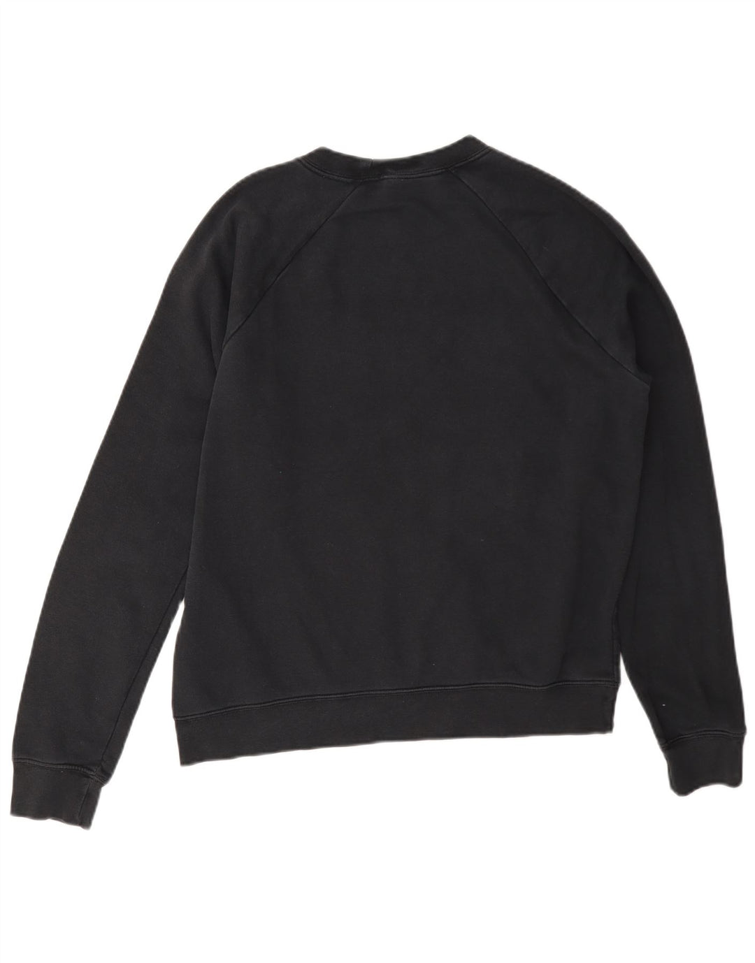 Felpa con grafica Nike da donna, maglione UK 14, cotone nero medio