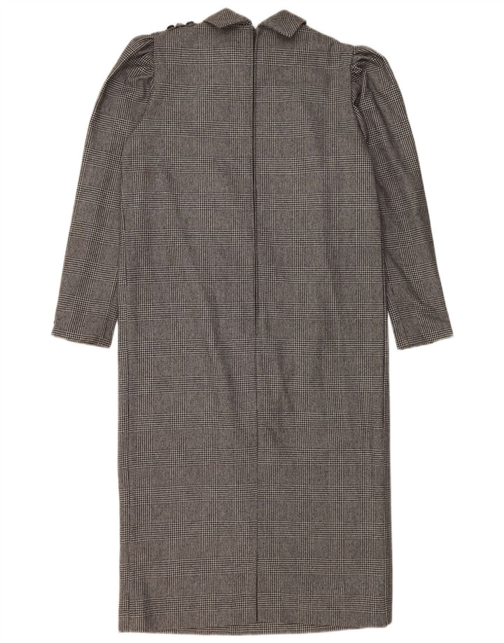 Abito lungo da donna a maniche lunghe Luisa Spagnoli IT 46 Large grigio pied de poule