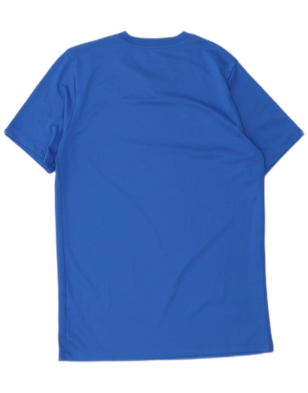 T-shirt Nike Dri Fit da uomo, top in poliestere blu medio