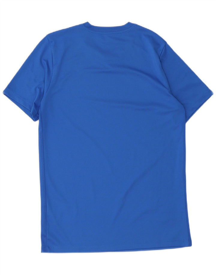 T-shirt Nike Dri Fit da uomo, top in poliestere blu medio