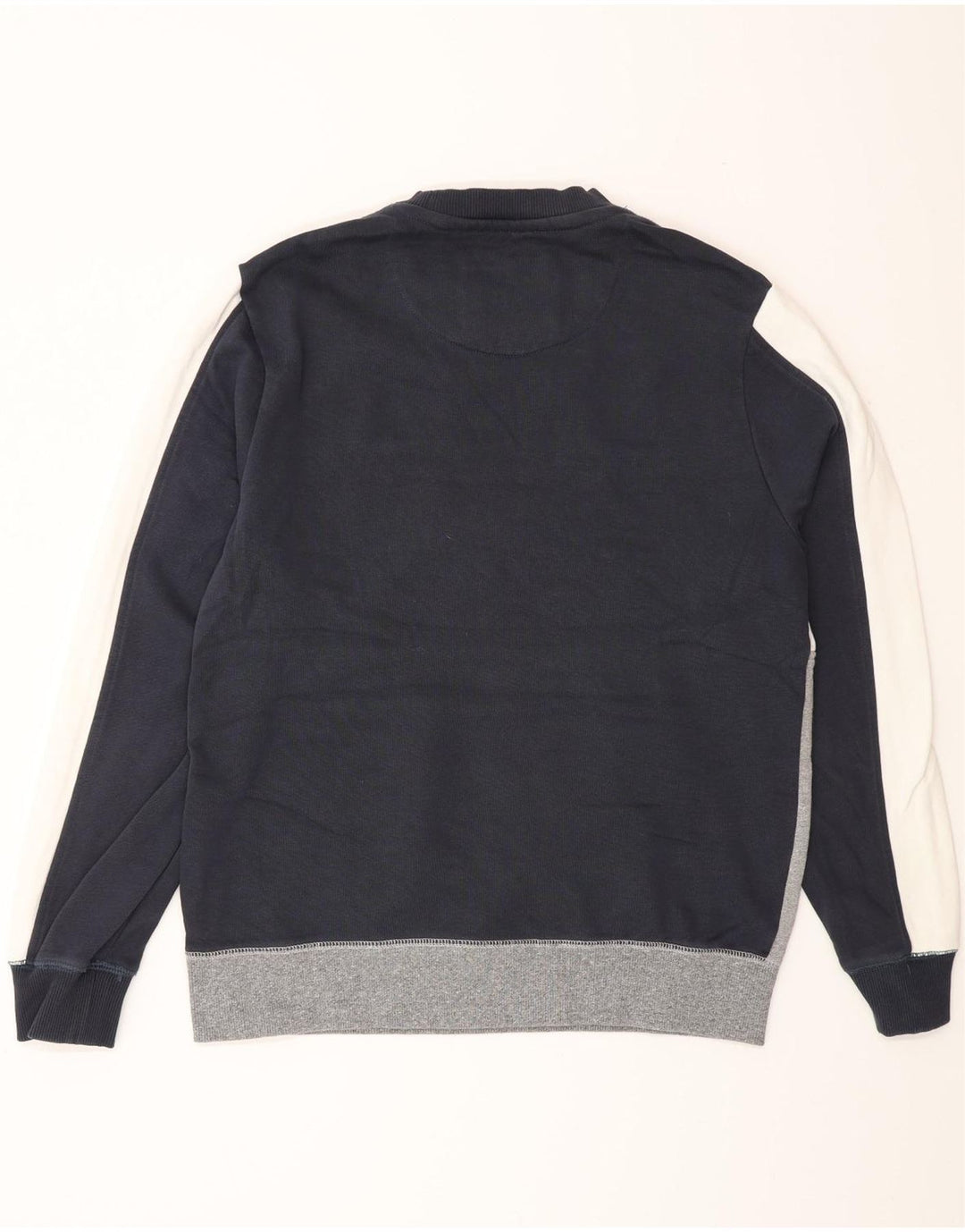 Jack Wills Uomo Salcombe Felpa Maglione Grande Blu Navy Colourblock