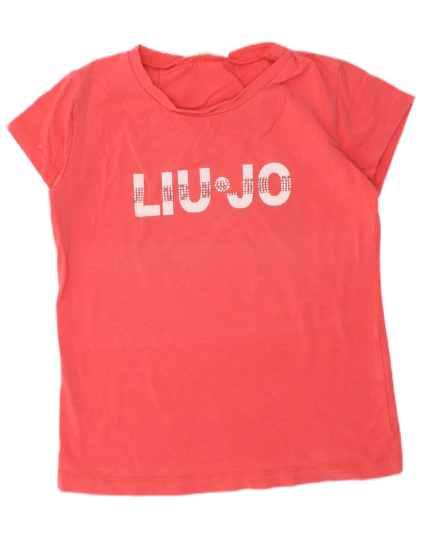 Maglietta grafica per ragazze Liu Jo Top 5-6 anni Rossa