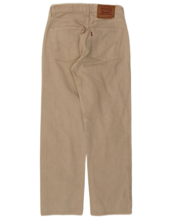 Pantaloni casual dritti da donna 517 Levi's W28 L28 in cotone beige