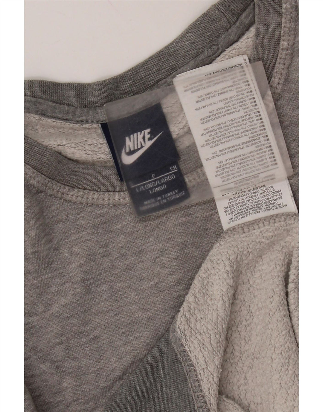 Felpa da uomo Nike Maglione piccolo grigio cotone screziato